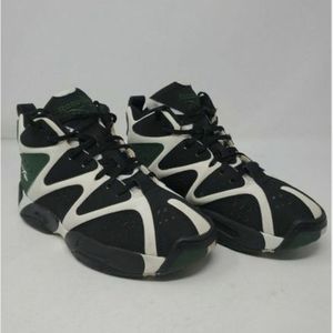 90's Vintage Reebok KAMIKAZE Shoes - Black/White/Green -Men's size 7